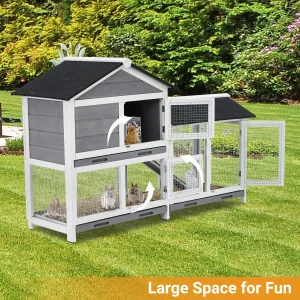 63in Bunny House Outdoor Coop - Thumbnail Image 5
