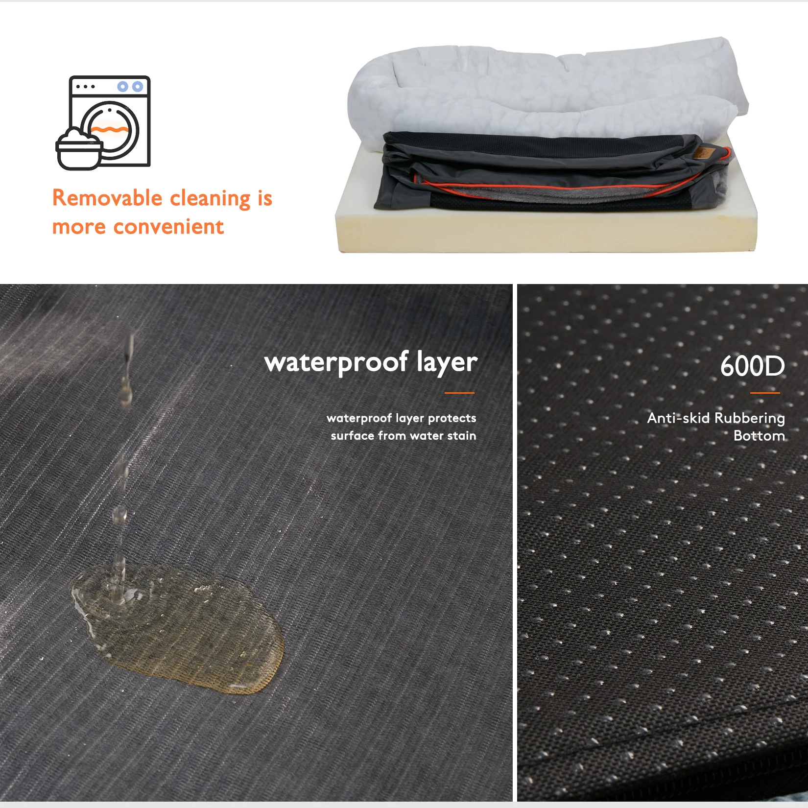 Large Dog Warm Fleece Anti-Allergy Pet Bed - Image 6