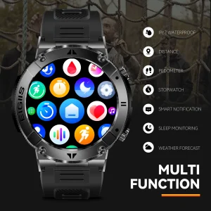 Sport Fitness Health Monitor Custom Dial Waterproof Smartwatch - Thumbnail Image 6