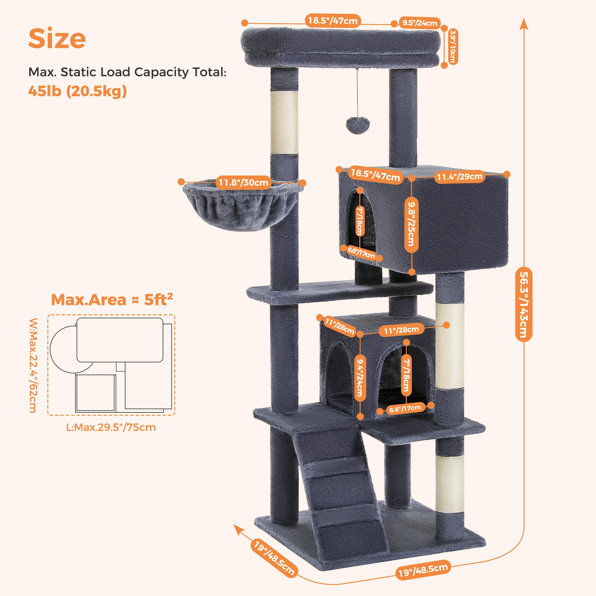 Cat Tree with Toy Cat Tower - Image 12