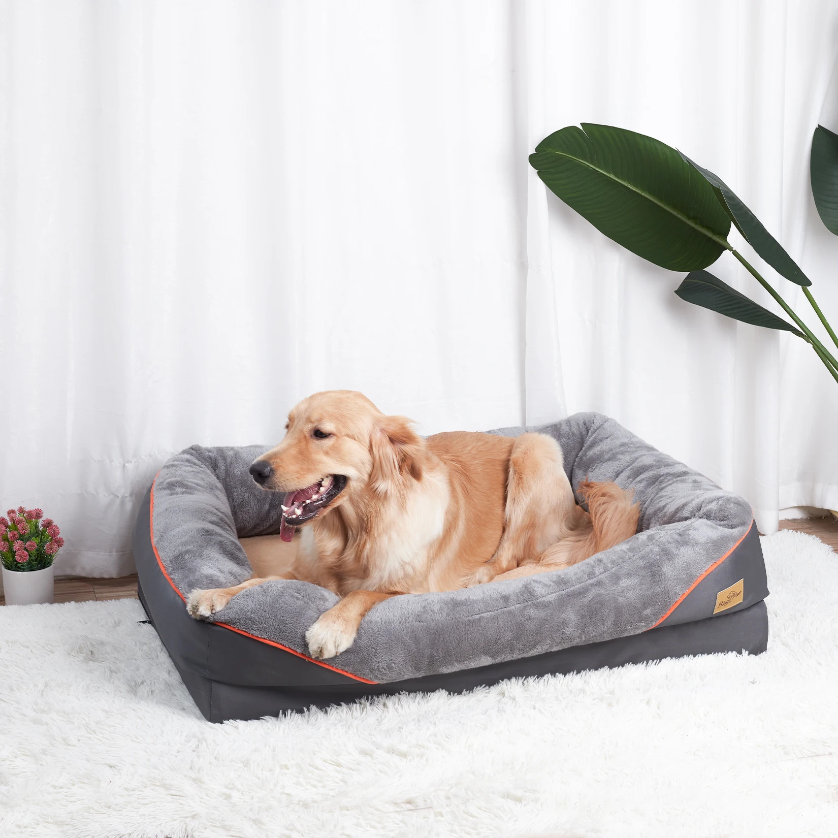 Large Dog Warm Fleece Anti-Allergy Pet Bed - Image 3