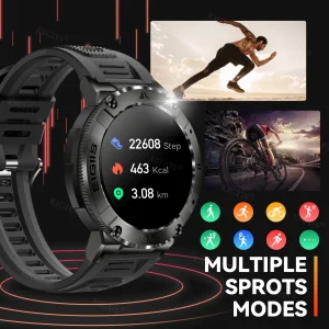 Sport Fitness Health Monitor Custom Dial Waterproof Smartwatch - Thumbnail Image 4