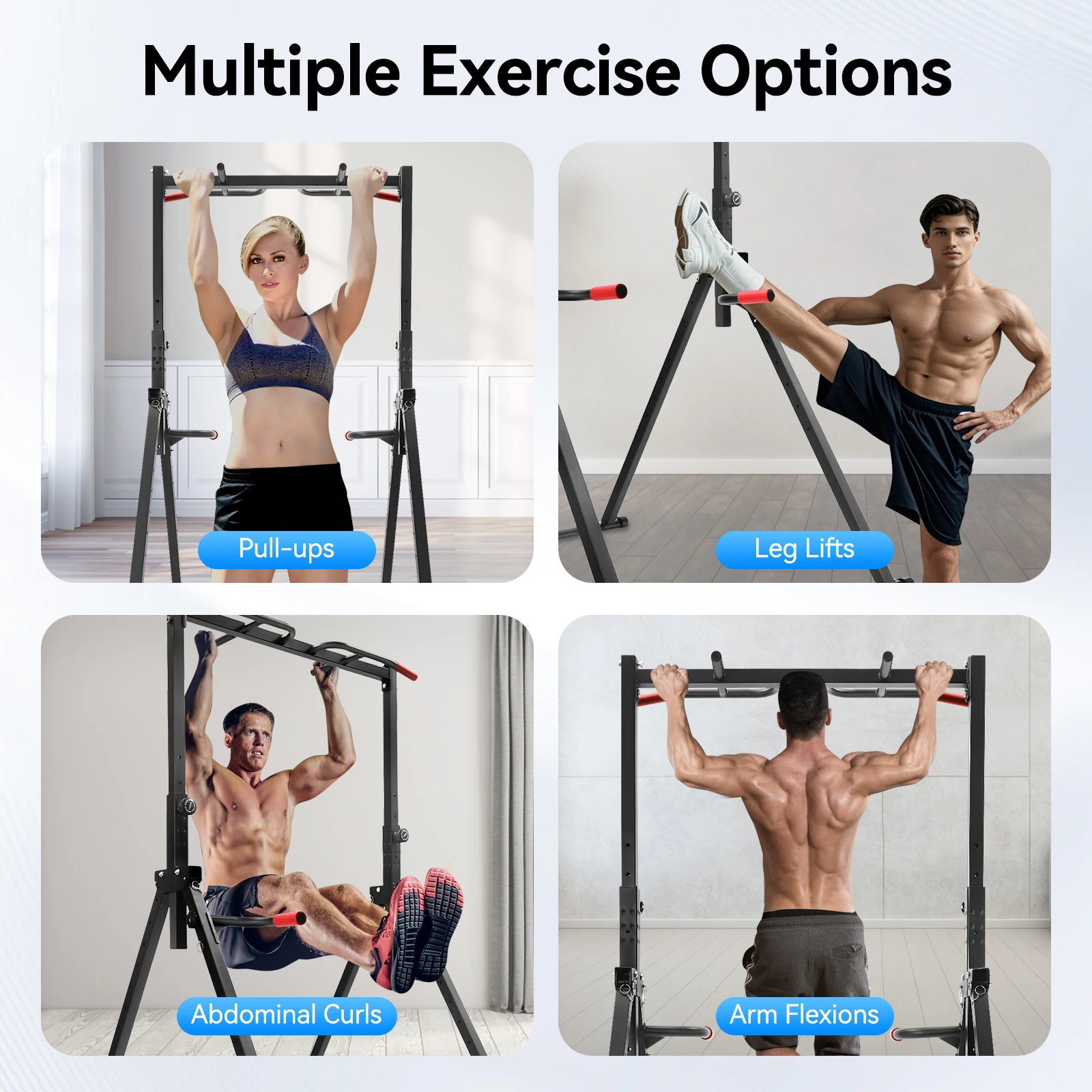 Adjustable Pull Up Bar Home Gym Multi-Function Training Station - Image 2