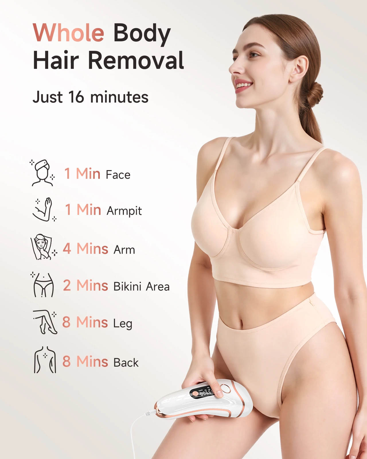Hair Removal 9 energy levels epiladora laser with Acne treatment for Women’ - Image 6