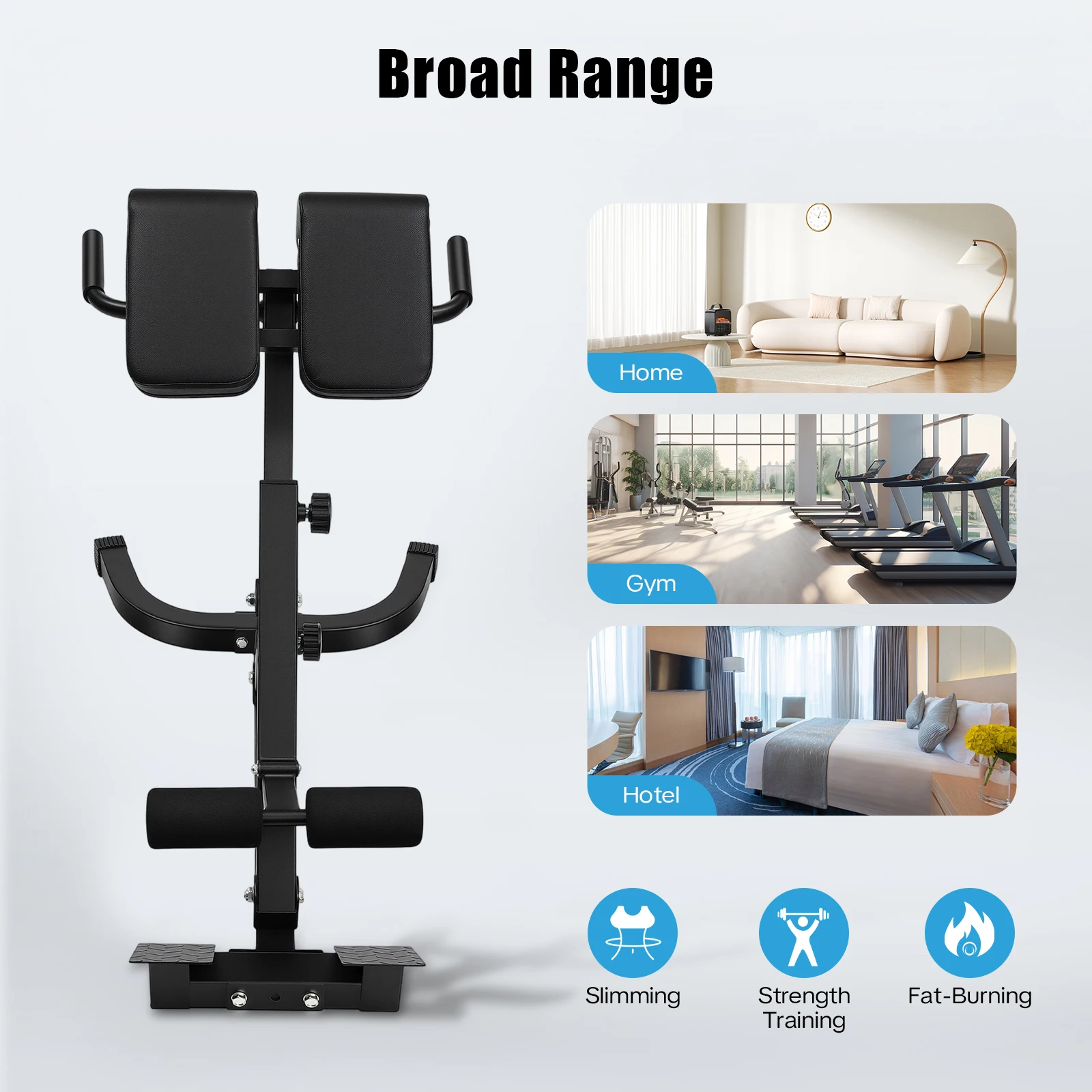 Back Extension Steel Frame Home Gym Fitness Equipment for Full Body Muscle Training - Image 7