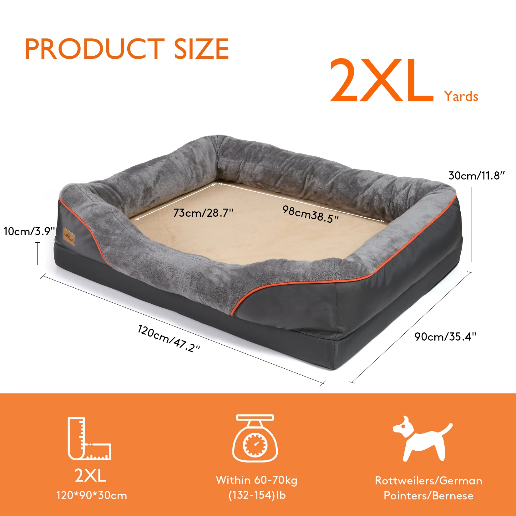 Large Dog Warm Fleece Anti-Allergy Pet Bed - Image 9