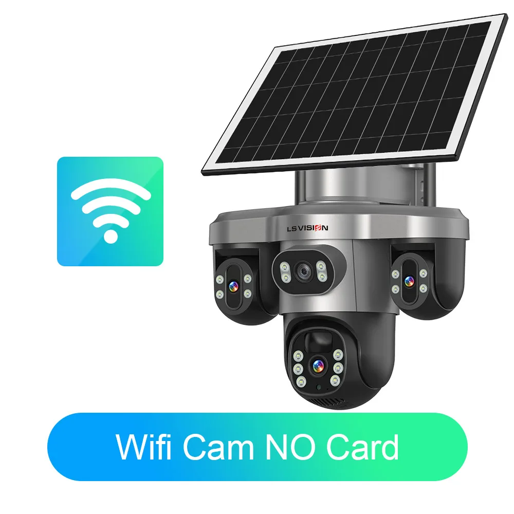 Solar Camera 3Lenses Outdoor Night Vision Security - Image 8
