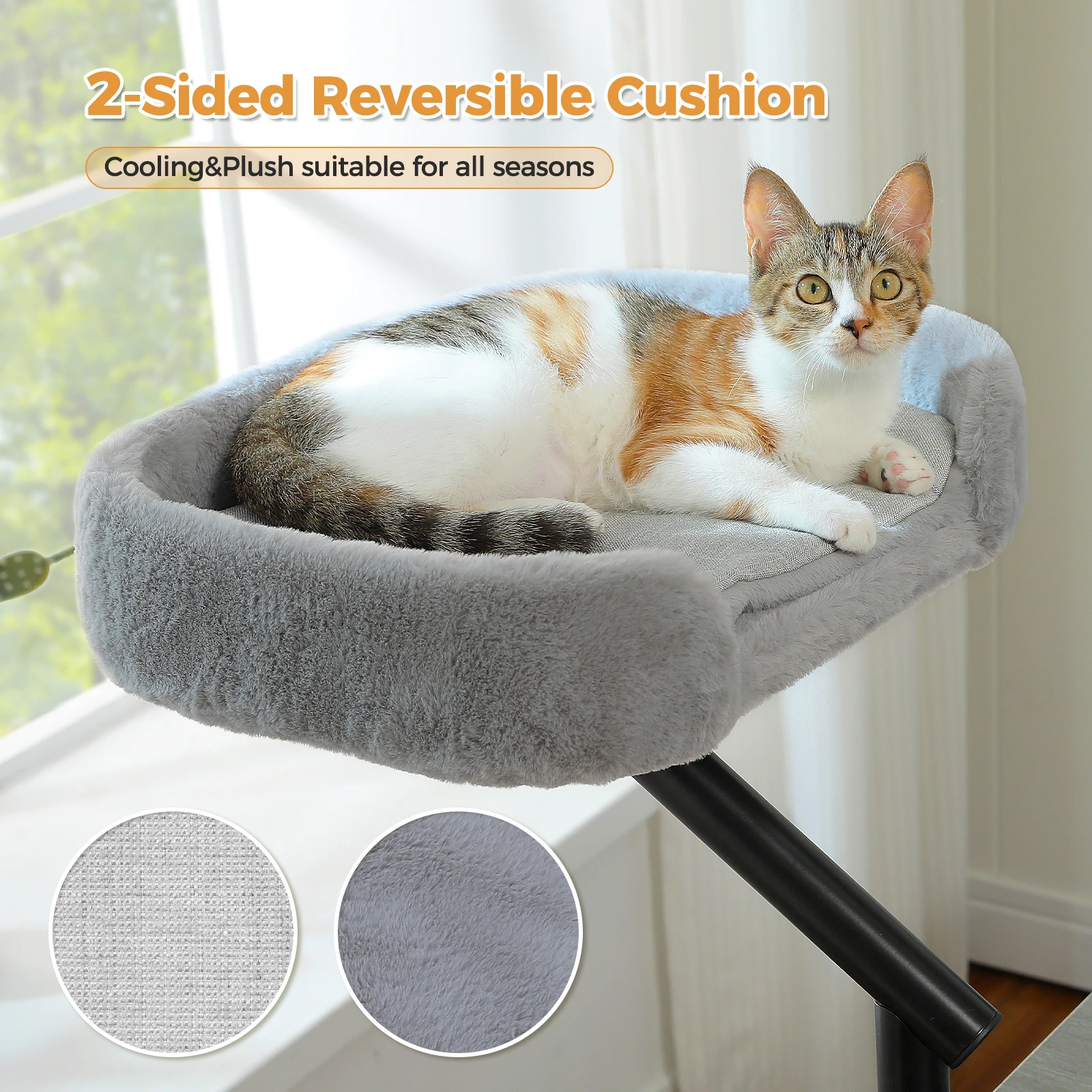 Cats Hammock for Table, Soft Cat Bed for Desk - Image 4