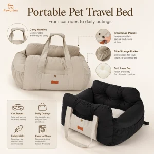 Dog Car Seat for Small Medium Dogs, Portable - Thumbnail Image 4