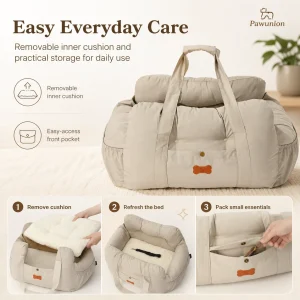 Dog Car Seat for Small Medium Dogs, Portable - Thumbnail Image 5