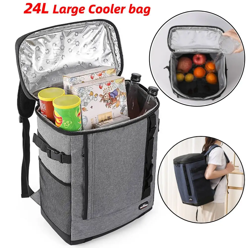 24L Cooler Box Picnic Bag Large Thermal Backpack - Image 1