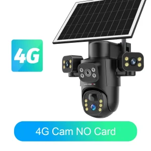 Solar Camera 3Lenses Outdoor Night Vision Security - Thumbnail Image 19
