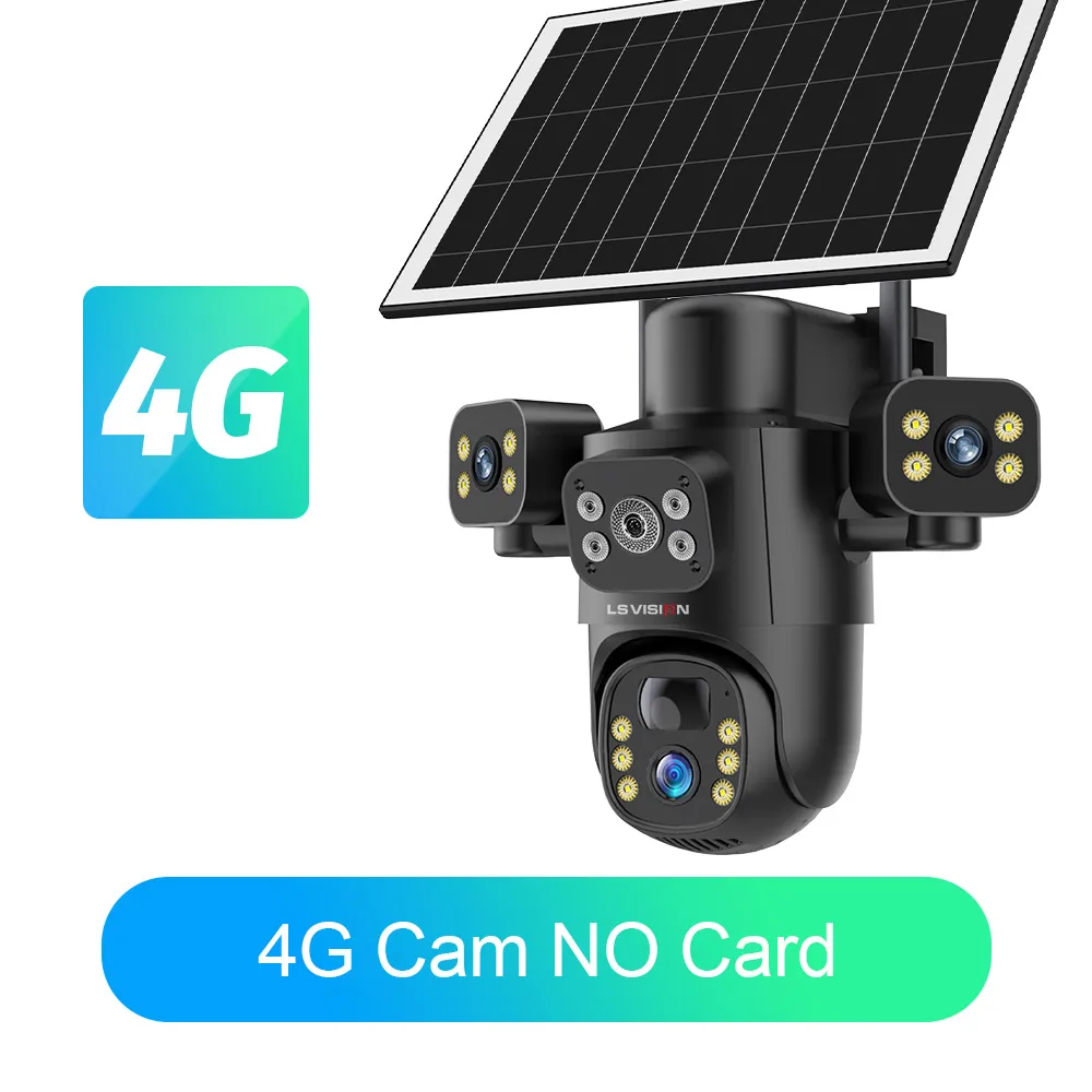 Solar Camera 3Lenses Outdoor Night Vision Security - Image 19